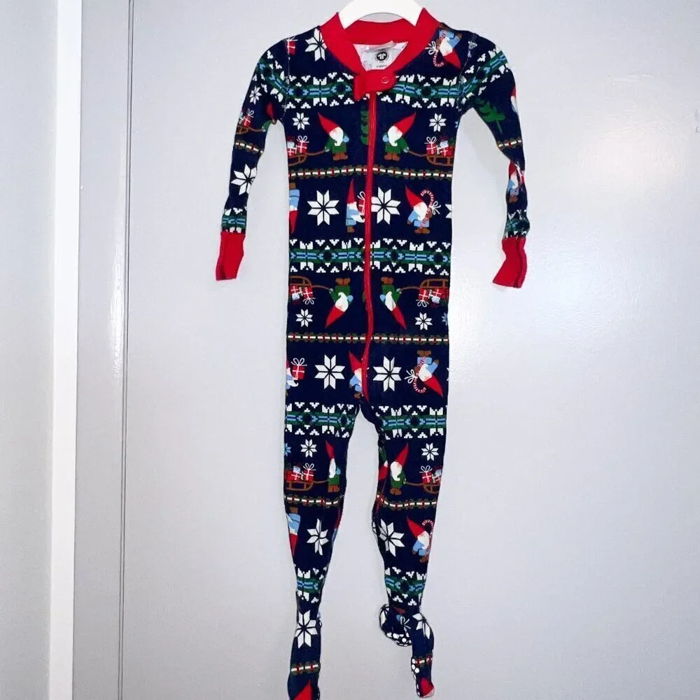 Hanna Andersson Baby Holiday Footed Zip Sleeper Size 85cm/2T